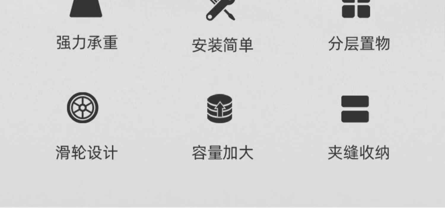 厨房卫生间房间夹缝收纳架多层置物架家用冰箱缝隙储物架三层 一件代发详情2