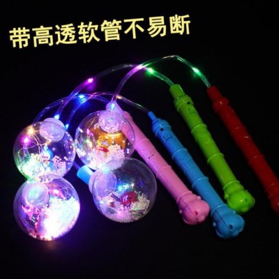 卡通发光玩具手提灯笼波波球地摊夜市地推爆款闪光儿童玩具